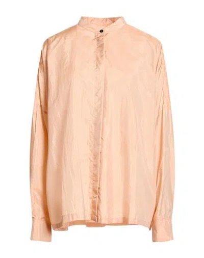 Jil Sander + Woman Shirt Blush Size 6 Polyamide, Silk In Neutral
