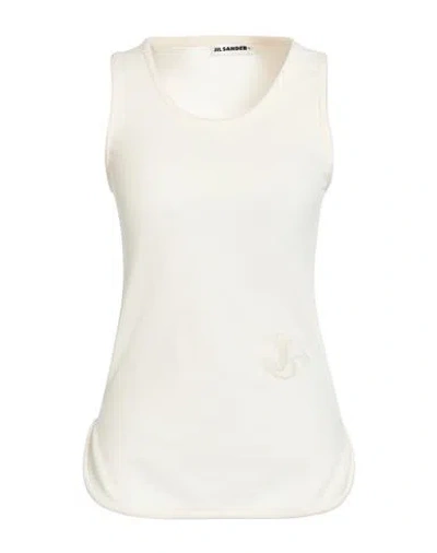 Jil Sander + Woman Tank Top Ivory Size Xs Cotton, Polyester In White
