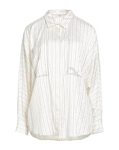 Peserico Woman Shirt Ivory Size 10 Silk, Cotton In White