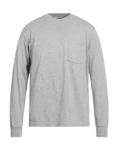 Beams Man T-shirt Grey Size M Cotton In Gray