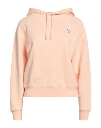 Maison Kitsuné Woman Sweatshirt Salmon Pink Size M Cotton, Polyester In Pink