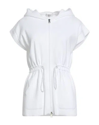 Panicale Woman Cardigan White Size 4 Cotton In White