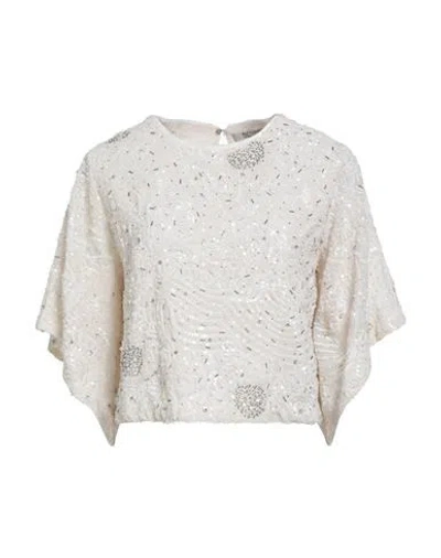 Allsaints Woman Top Cream Size 8 Polyester In White