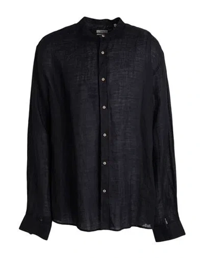 Liu •jo Man Man Shirt Black Size 17 ¾ Linen In Black