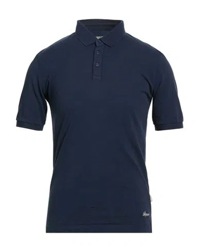At.p.co At. P.co Man Polo Shirt Navy Size S Cotton In Blue