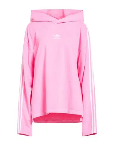 Balenciaga X Adidas Originals Woman Sweatshirt Fuchsia Size Xl Cotton, Polyester In Pink