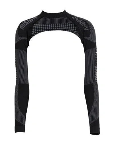 Misbhv Sport Woman Top Black Size M Recycled Polyamide, Polyester, Elastane In Black