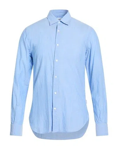 Aspesi Shirts Man Shirt Azure Size Xs Cotton In Blue