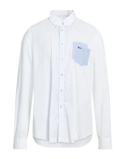 Harmont & Blaine Man Shirt White Size 4xl Cotton In White