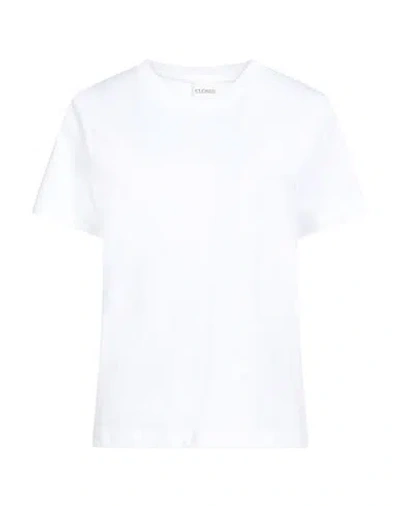 Closed Woman T-shirt White Size M Cotton In White
