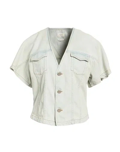 Jacob Cohёn Woman Denim Shirt Blue Size 6 Cotton, Polyester In Blue