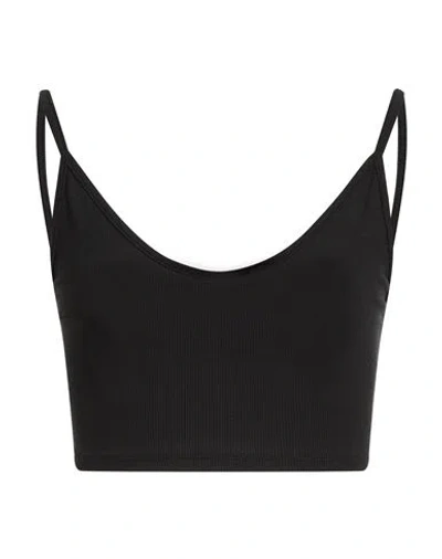 Joah Brown Woman Top Black Size M/l Polyester, Elastane In Black