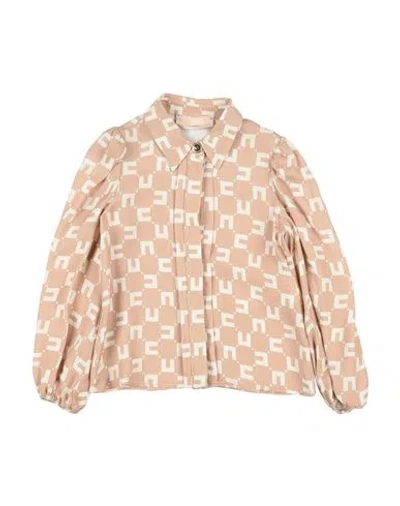 Elisabetta Franchi La Mia Bambina Toddler Girl Shirt Blush Size 4 Viscose In Brown