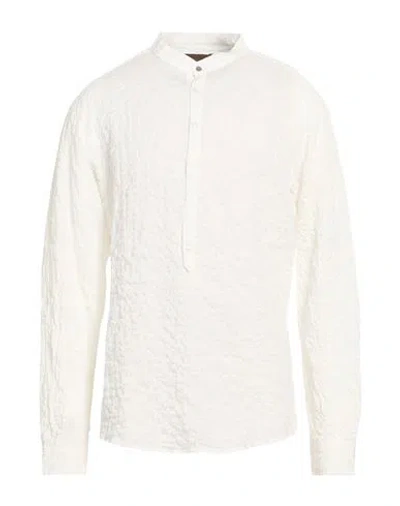 En Avance Man Shirt White Size Xxl Cotton, Elastane In White
