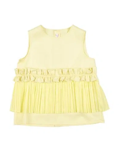 Il Gufo Toddler Girl Top Yellow Size 5 Cotton, Elastane In Yellow