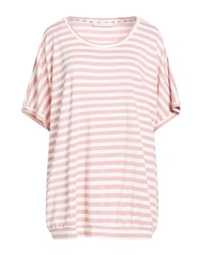 Xandres Gold Woman T-shirt Antique Rose Size 3xl Viscose, Polyamide, Metallic Polyester, Elastane In Pink