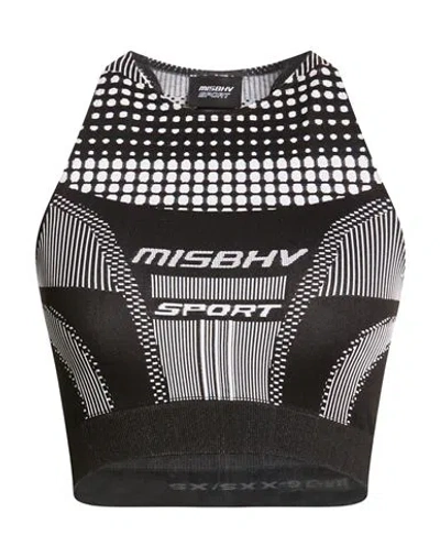 Misbhv Sport Woman Top Black Size Xxs Recycled Polyamide, Polyester, Elastane In Black