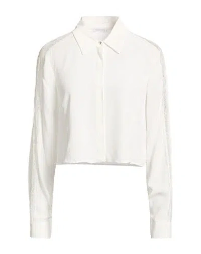 Patrizia Pepe Woman Shirt White Size 4 Viscose, Polyamide In White