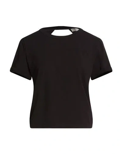 19.70 Nineteen Seventy Woman T-shirt Black Size Xl Cotton, Elastane In Black