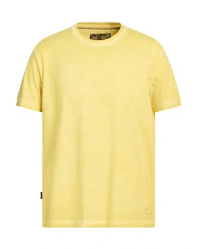 At.p.co At. P.co Man T-shirt Yellow Size M Cotton In Yellow