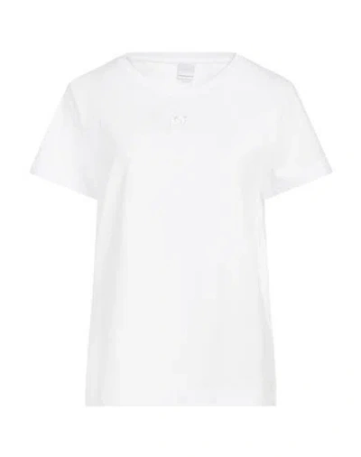 Pinko Denim Woman T-shirt White Size S Cotton In White