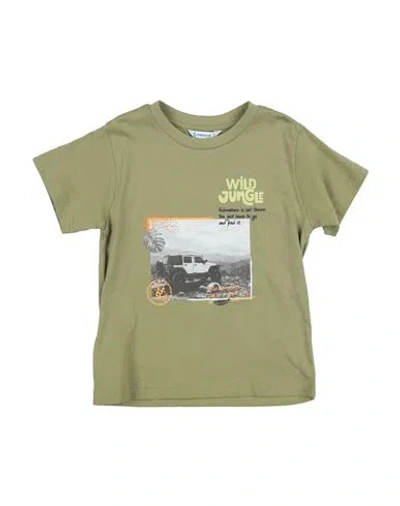 Mayoral Toddler Boy T-shirt Military Green Size 6 Cotton In Green