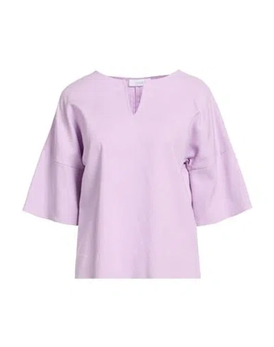 Furore Woman Top Lilac Size 8 Viscose, Polyester, Elastane In Purple