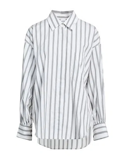 Aspesi Woman Shirt Grey Size 6 Cotton In Multi