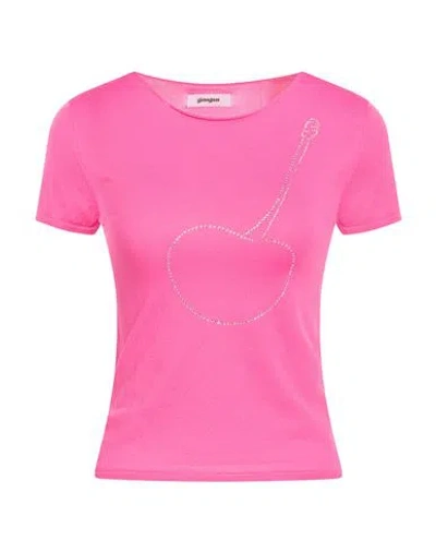 Gimaguas Woman T-shirt Fuchsia Size L Polyamide In Pink