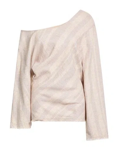 Faithfull Woman Top Beige Size 8 Linen, Cotton In Neutral