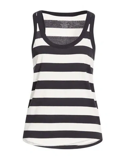 Majestic Filatures Woman Tank Top Navy Size 2 Organic Cotton In Black