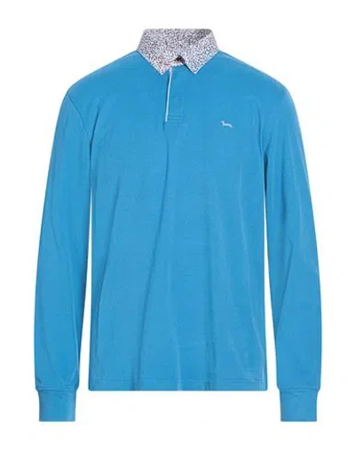 Harmont & Blaine Man Polo Shirt Light Blue Size Xxl Cotton In Blue