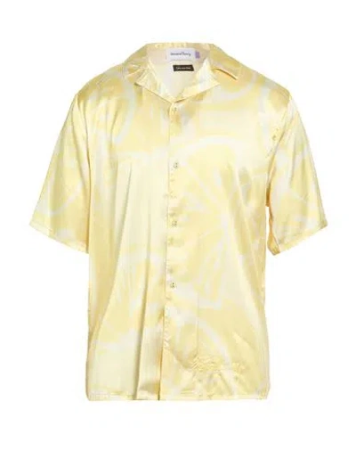 House Of Sunny Man Shirt Yellow Size Xl Recycled Polyester In Yellow