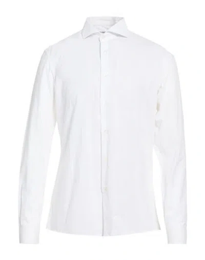 Grey Daniele Alessandrini Man Shirt White Size 15 ¾ Cotton In White