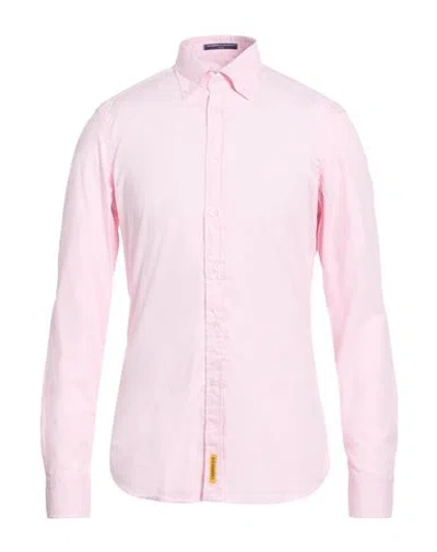 B.d.baggies B. D.baggies Man Shirt Light Pink Size M Cotton In Pink