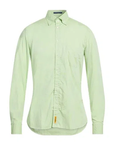 B.d.baggies B. D.baggies Man Shirt Light Green Size Xxl Cotton In Green