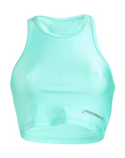 Hinnominate Woman Top Turquoise Size S Polyamide, Elastane In Blue