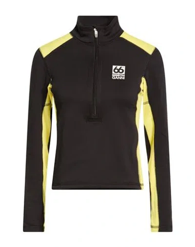 Ganni X 66°north Woman Sweatshirt Black Size L Polyester, Elastane In Black