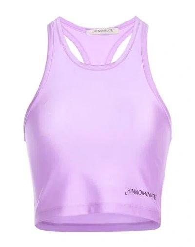 Hinnominate Woman Top Lilac Size M Polyamide, Elastane In Purple