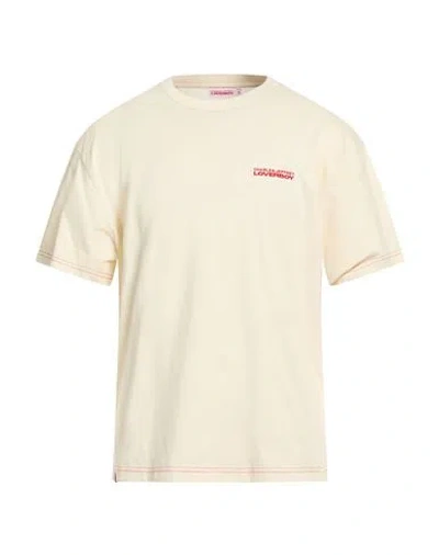 Charles Jeffrey Loverboy Man T-shirt Beige Size L Organic Cotton In Pattern