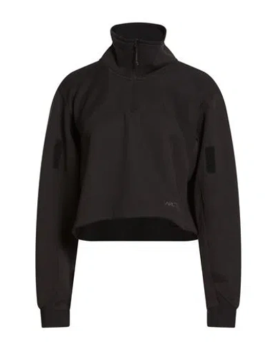 Arc'teryx Woman Sweatshirt Black Size L Polyester, Elastane In Black