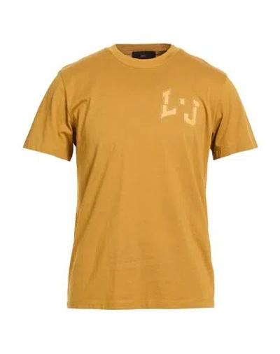 Liu •jo Man Man T-shirt Mustard Size M Cotton In Yellow