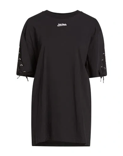 Jean Paul Gaultier Love Moi Woman T-shirt Black Size L Cotton In Black