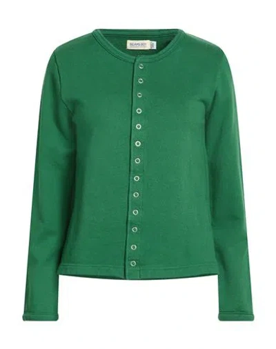 Beams Boy Woman Sweatshirt Green Size 2 Cotton In Green