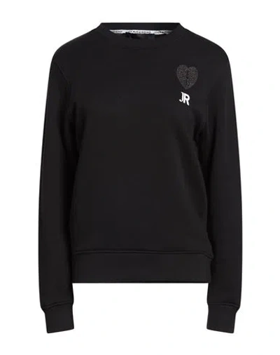 John Richmond Woman Sweatshirt Black Size Xl Cotton In Black
