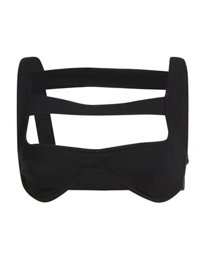 Jean Paul Gaultier Woman Top Black Size L Viscose, Polyamide, Elastane In Black