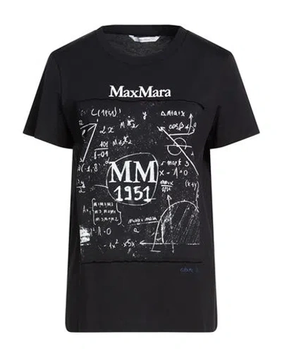 Max Mara Woman Black T-shirts & Tank Tops In Black