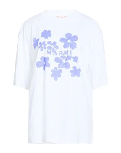 Marni Woman T-shirt White Size 8 Cotton In White
