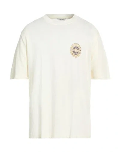 Holzweiler Man T-shirt Ivory Size L Linen In White