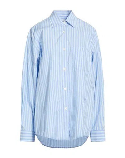 Jacob Cohёn Woman Shirt Sky Blue Size 6 Cotton In Blue